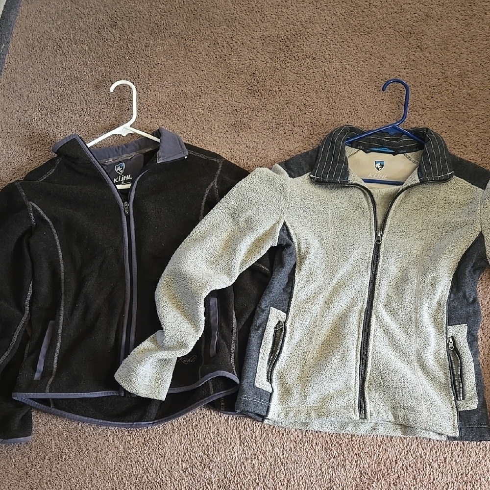 Kuhl Fleece Jacket - Black and Gray